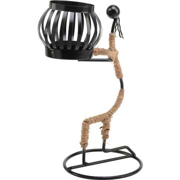 Elegant African Women Candle Holder - Unique Home Decor Piece
