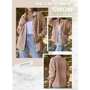 Stylish Dokotoo Women's Winter Fleece Coat