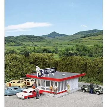 Walthers Cornerstone N Scale Vintage Dairy Queen Model Kit