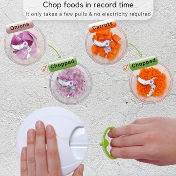 Brieftons Manual Food Chopper for Easy Chopping