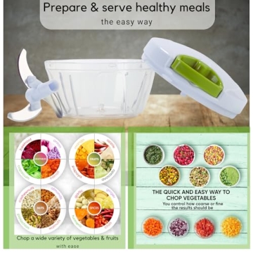 Brieftons Manual Food Chopper for Easy Chopping
