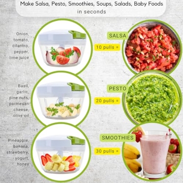 Brieftons Manual Food Chopper for Easy Chopping