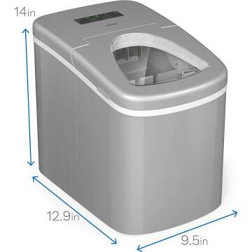 hOmeLabs Countertop Ice Maker - Fast & Efficient