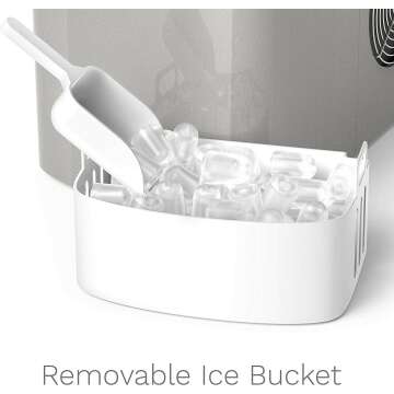 hOmeLabs Countertop Ice Maker - Fast & Efficient