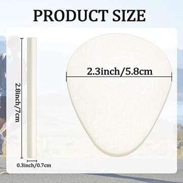 20 Pieces Metatarsal Felt Pads Foot Insert Pads Ball of Foot Cushion for Foot Pain Relief Forefoot a...