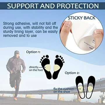 Wool Felt Foot Pads for Pain Relief - 20 Pieces