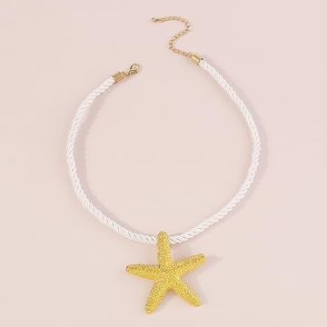 Sora Tuki Gold Starfish Choker Necklace | Beach Jewelry