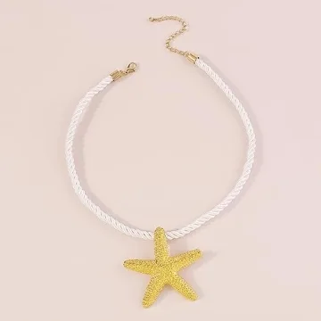 Sora Tuki Gold Starfish Choker Necklace | Beach Jewelry