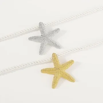 Sora Tuki Gold Starfish Choker Necklace | Beach Jewelry