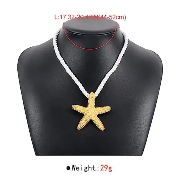 Sora Tuki Gold Starfish Choker Necklace | Beach Jewelry