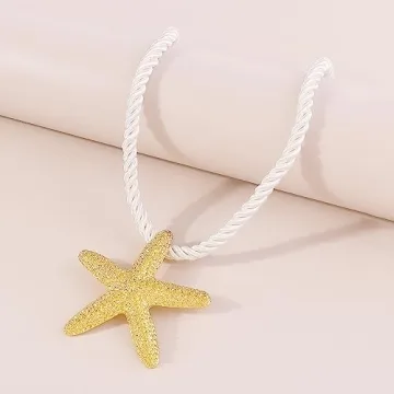 Sora Tuki Gold Starfish Choker Necklace | Beach Jewelry