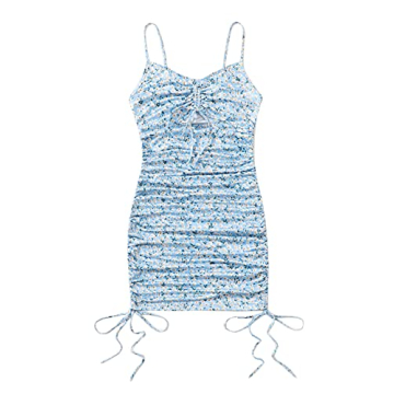 Stylish Floral Print Bodycon Mini Slip Dress by SOLY HUX