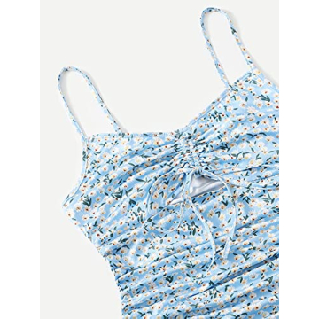 Stylish Floral Print Bodycon Mini Slip Dress by SOLY HUX