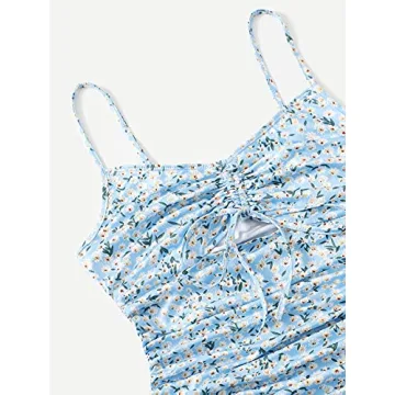 Stylish Floral Print Bodycon Mini Slip Dress by SOLY HUX