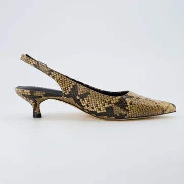 CUSHIONAIRE Women's Boss Kitten Heel Sling Back Dress Shoe