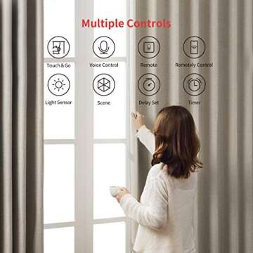 SwitchBot Curtain Smart Electric Motor - Wireless App or Automate Timer Control, Add SwitchBot Hub Mini to Make it Compatible with Alexa, Google Home, HomePod, IFTTT (Rod, Black)