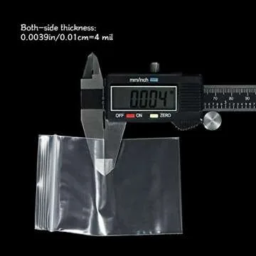 Small Plastic Baggies 2 mil 300pcs, 2 x 3 inch Resealable Clear Zip Top Lock Storage Bags for Pills Jewelry Earring Diamond Painting