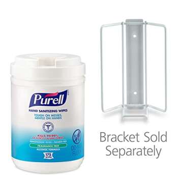 PURELL Hand Sanitizing Wipes Alcohol Formula, Fragrance Free, 175 Count Hand Sanitizing Wipes Canisters (Pack of 6) - 9031-06,White