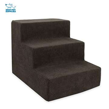 Best Pet Supplies Dog Stairs for Small Dogs & Cats, Foam Pet Steps Portable Ramp for Couch Sofa and ...