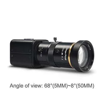 MOKOSE SDI Camera, HD-SDI 2 MP 1080P HD Digital CCTV Security Camera, 1/2.8 High Sensitivity Sensor CMOS with 5-50mm Manual Varifocal HD Lens