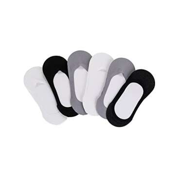 Joulli Men's Low Cut No Show Socks for Comfort and Style