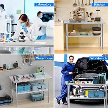 Atronor Heavy Duty Stainless Steel Table for Prep & Work