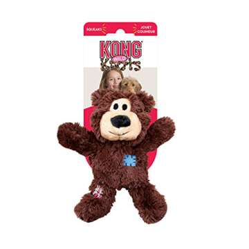 KONG - Wild Knots Bear - Internal Knotted Ropes and Minimal Stuffing for Less Mess (Assorted Colors) - For X-Large Dogs