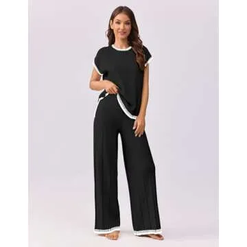 Ekouaer Womens Stylish Knit Sweater Sets for All