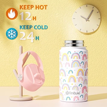 Fimibuke Kids Insulated Water Bottle - 14oz Fun and Safe
