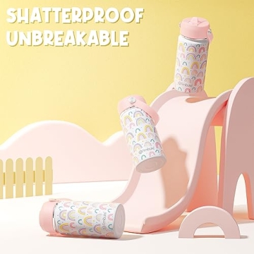 Fimibuke Kids Insulated Water Bottle - 14oz Fun and Safe