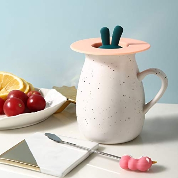 Vibrant Silicone Cup Covers Set - 6 Fun Designs for Any Occasion