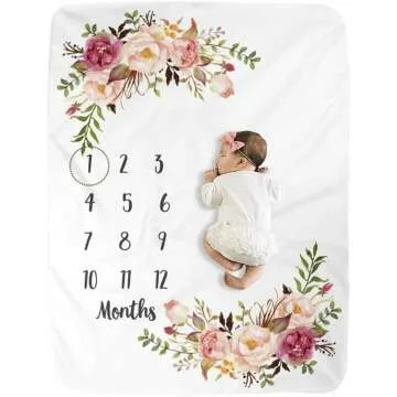 Milestone Blanket for Newborns - Track Growth Stylishly