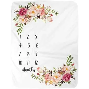 Milestone Blanket for Newborns - Track Growth Stylishly
