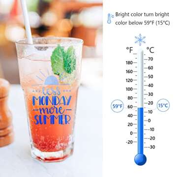 TECKWRAP Cold Color Changing Vinyl Adhesive Vinyl Bundle 12" x 36"/Rolls for DIY Craft, Arts (Translucent White to Blue, Red, Purple,Orange,Yellow,Green)