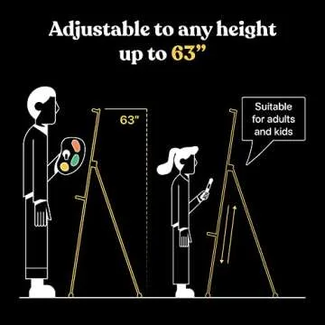 Portable Art Easel Stand - Ideal for Displays & Travel