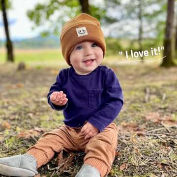 FURTALK Baby Beanie Cute Toddler Winter Hat Knit Boys Girls Warm 2 Pack Kids Embroidered Beanies Cap for 0-8 Years