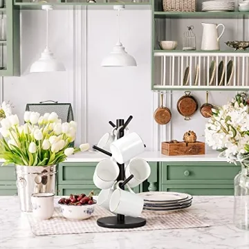 MyLifeUNIT Mug Holder Tree - Stylish 6-Hook Coffee Cup Holder