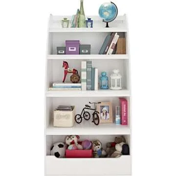 Ameriwood Home Mia Kids 4 Shelf Bookcase, White