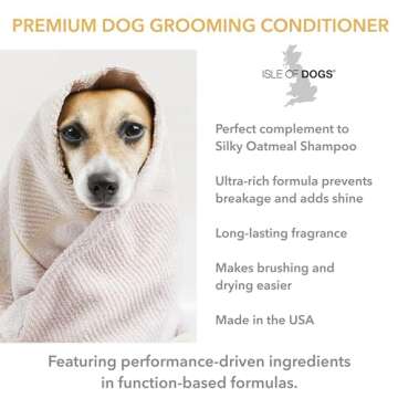 Isle of Dogs - Everyday Natural Luxury Silky Oatmeal Conditioner - Jasmine + Vanilla - Sulfate & Par...