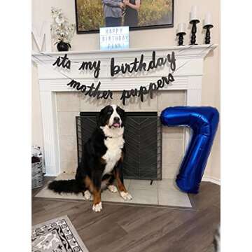 40 Inch Number Balloon Navy Blue 7 Jumbo Seven Birthday Decorations, 7 17 27 70 Year Old Balloon, My...