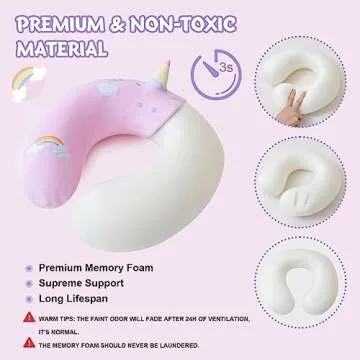 Cirorld Travel Neck Pillow for Kids - Comfort & Style