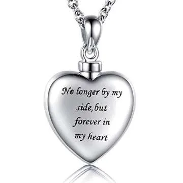 Cremation Jewelry for Pet Ash - MANBU Silver Necklace