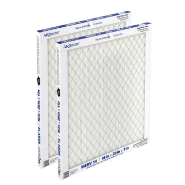 AirDoctor MERV 14 HVAC Pleated Filter Available in 6 Sizes. Captures 96% of Pollutants 1-3 Micron in...