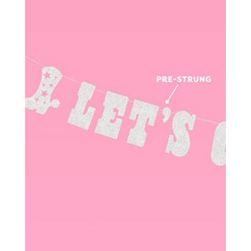 xo, Fetti Glitter Banner for Bachelorette and Birthday Parties