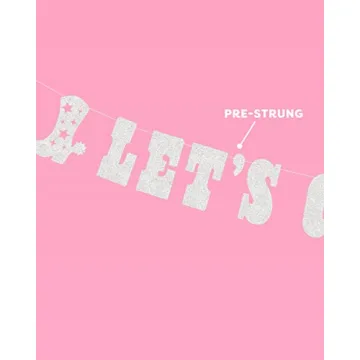 xo, Fetti Glitter Banner for Bachelorette and Birthday Parties