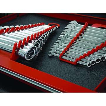 Ernst Manufacturing Gripper Wrench Organizer, 10 Tool, Black