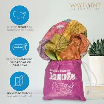Waypoint Geographic ScrunchMap - Portable USA Map