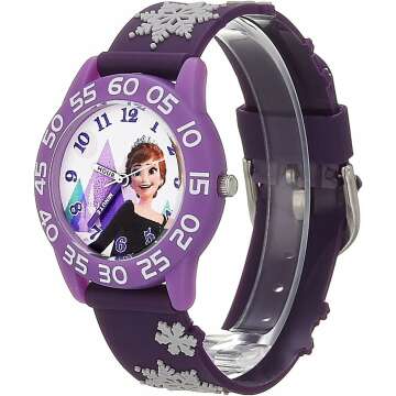 Frozen Kids' 3D Strap Time Teacher Analog Watch
