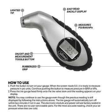 Slime Digital Tire Gauge for Accurate Tire Pressure
