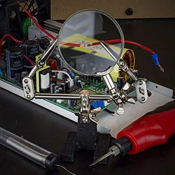 NEIKO 01902 Adjustable Helping Hand with Magnifying Glass